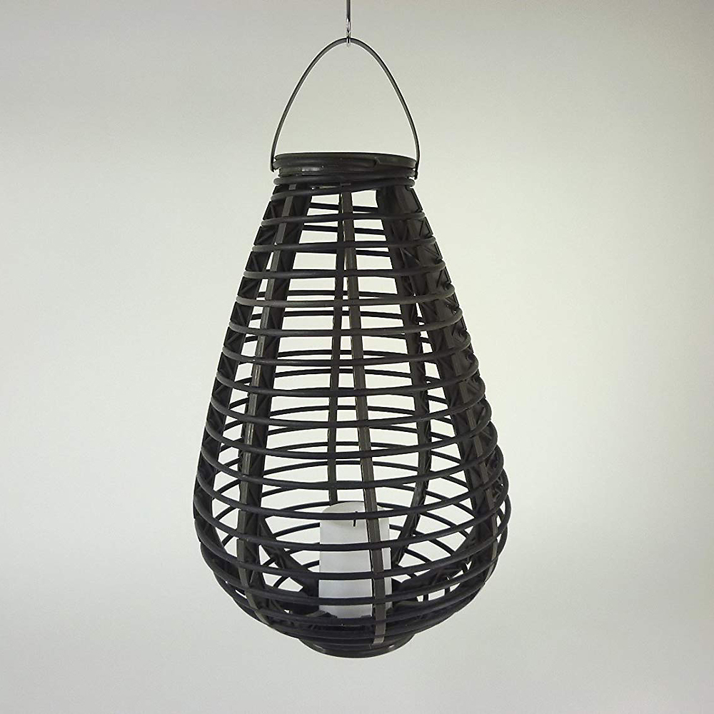 2 x LED-Solar-Garten-Leuchte-Laterne RISS