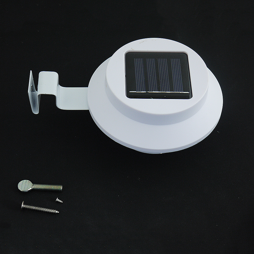 2x LED Solar-Dachrinnen-Leuchte im Set Garten-Zaun-Lampe