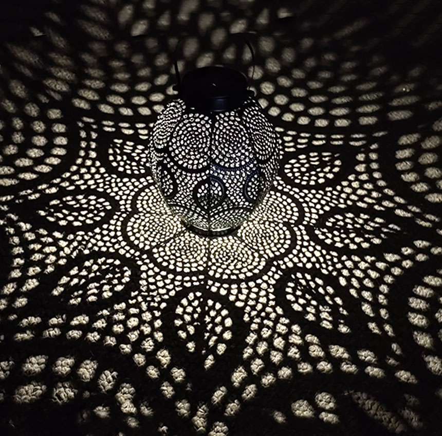 LED Solar Laterne TUNIS schwarz