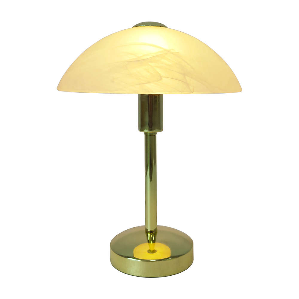 Glas-Tischleuchte MISCHA Wohnzimmer- Nachttisch- oder Fensterbank-Lampe