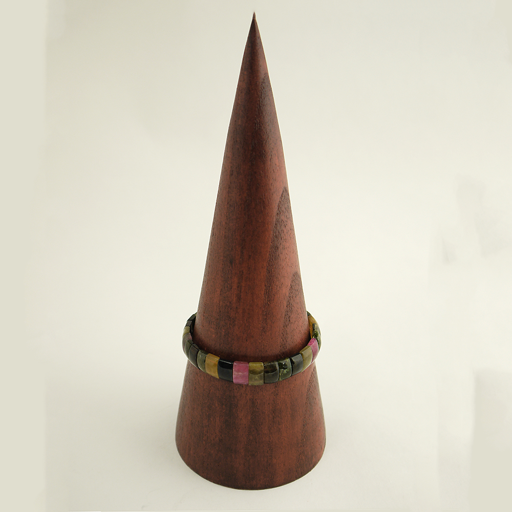 Hochwertige Natur-Steine Armband aus Turmalin Edelsteinen Armreif