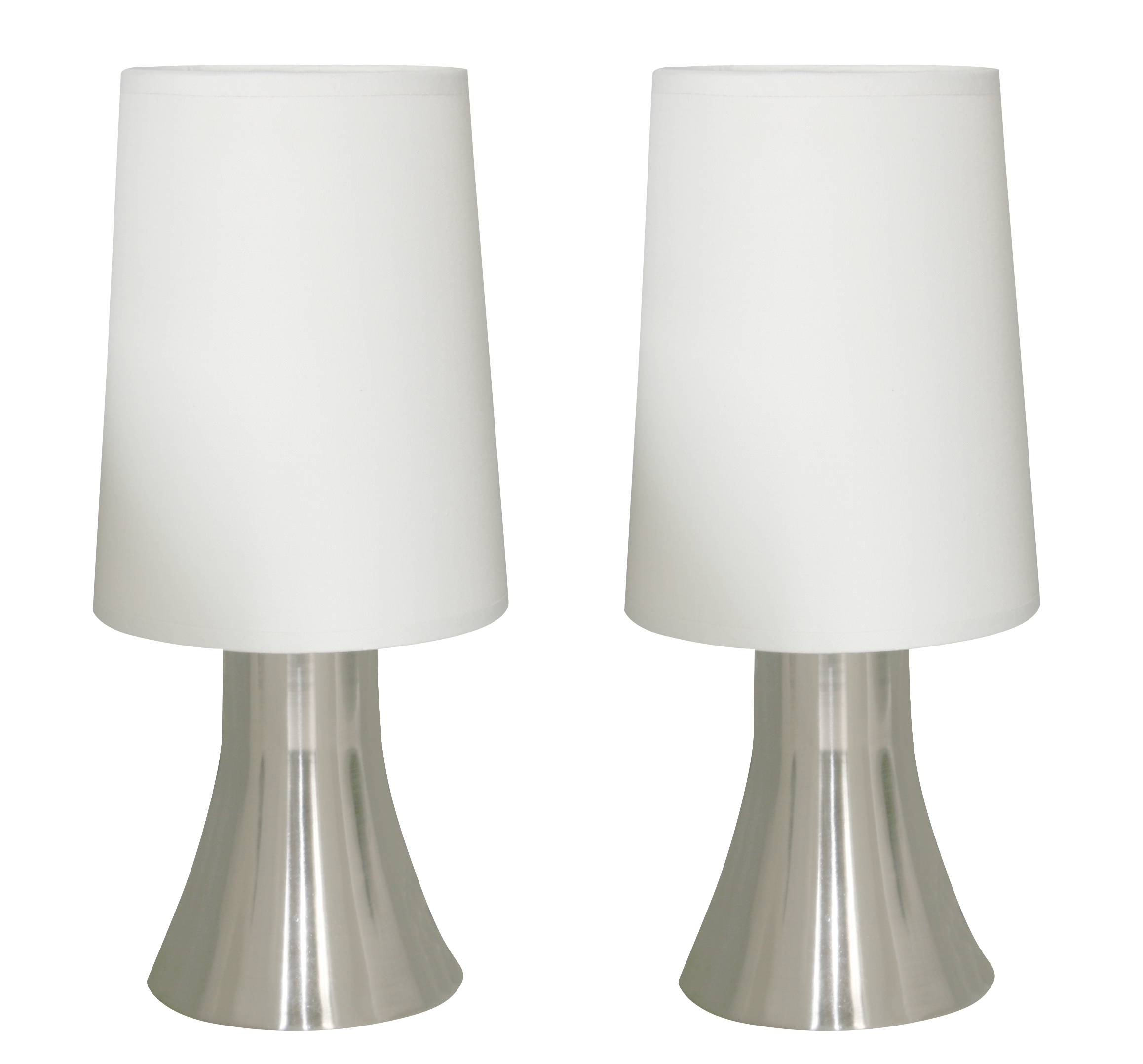 Tischleuchte Jannis im 2er Set Nachttischlampe Touch Funktion inkl. Leuchtmittel