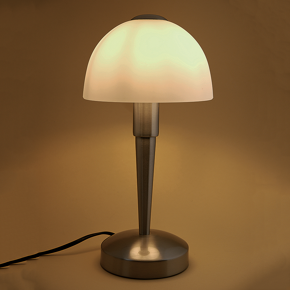 Glas-Tischleuchte MORITZ Nachttisch-Wohnzimmer Lampe