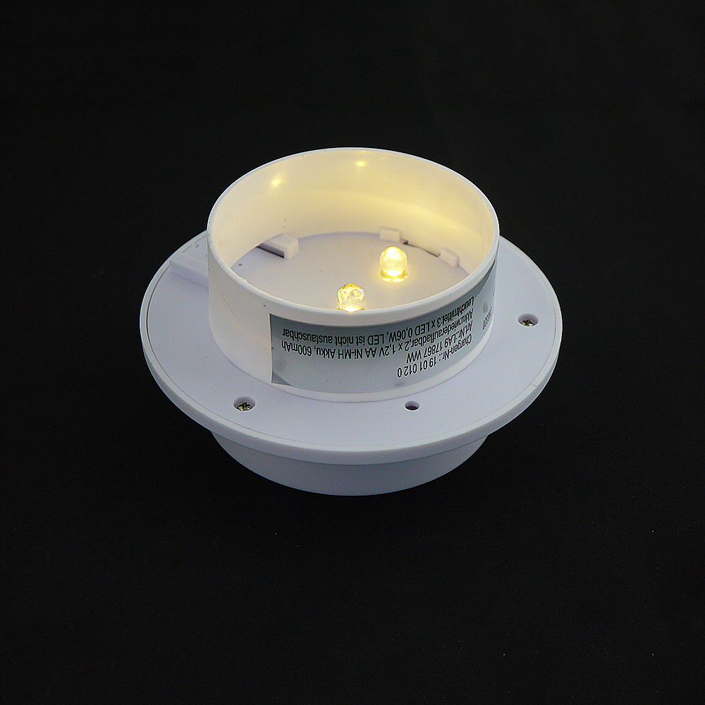 2x LED Solar-Dachrinnen-Leuchte im Set Garten-Zaun-Lampe