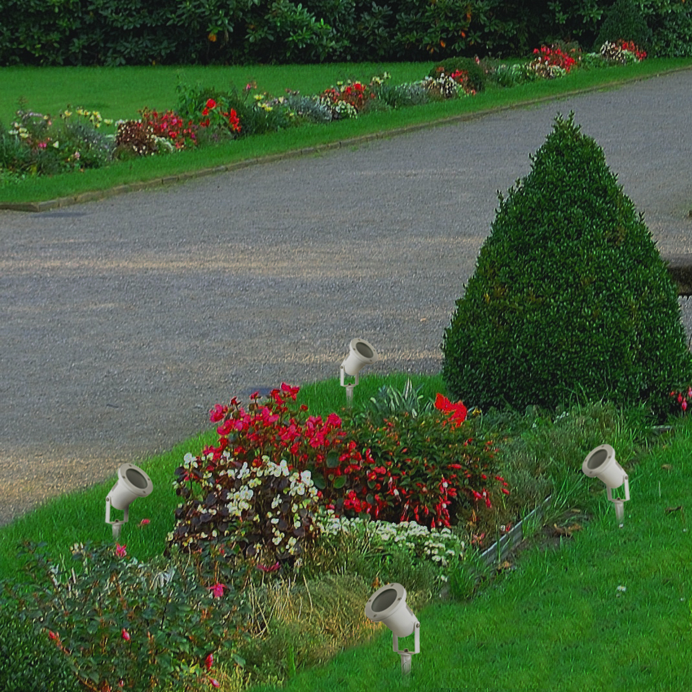 Außen-Garten-Strahler JAMIE mit Erdspieß IP65 Strahler GU10