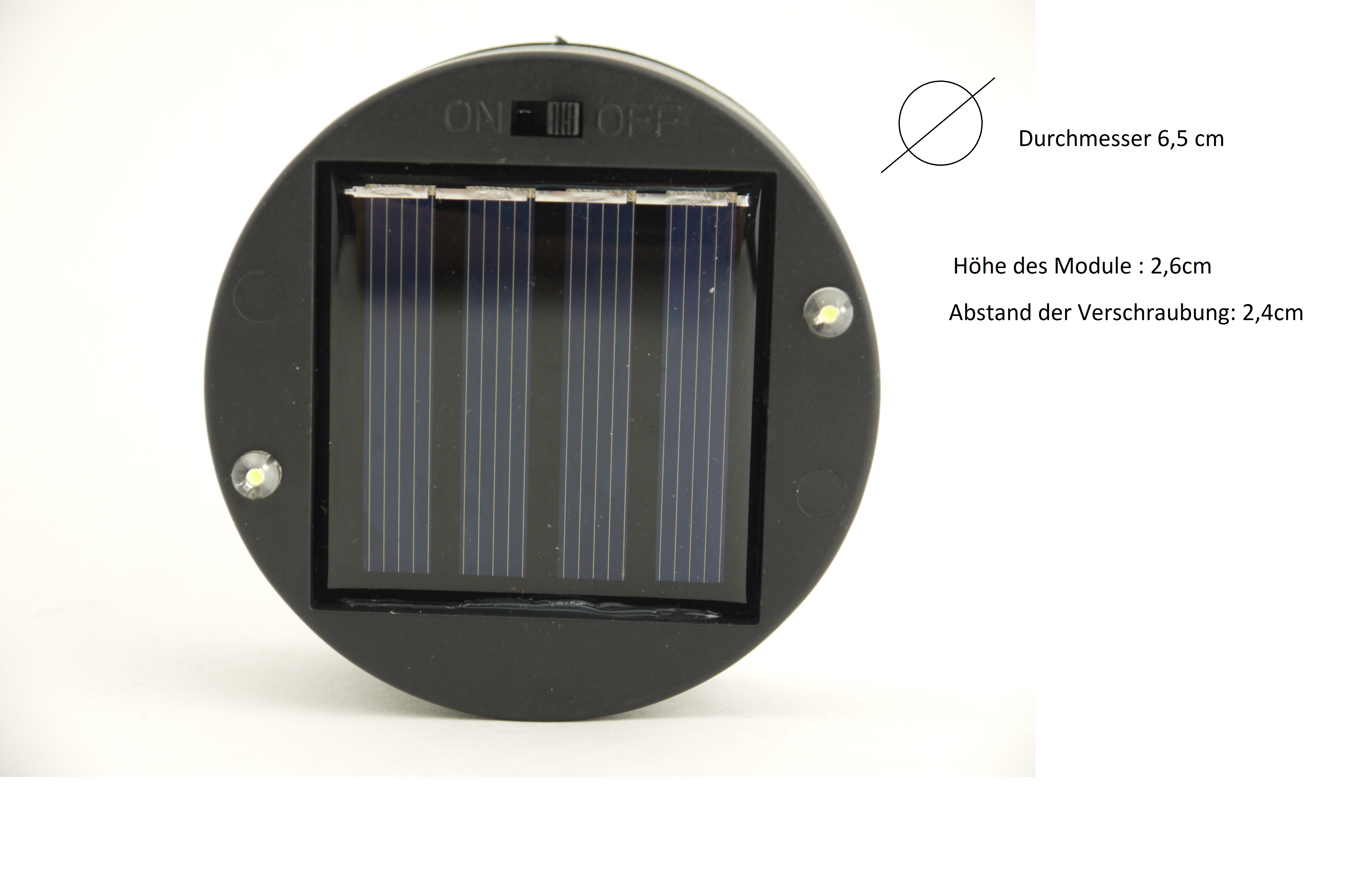 LED Solareinheit für Ola  kaltweiß 2 oder 4 LEDs