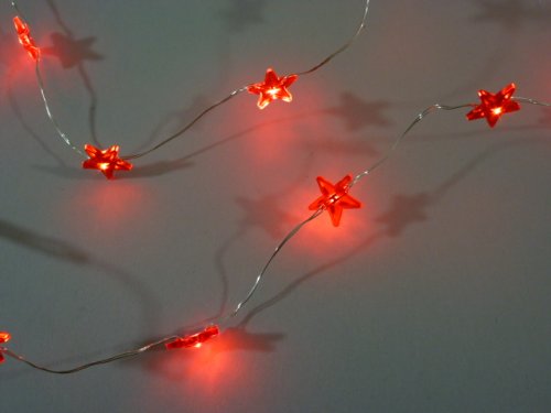 LED Lichterkette 20 flammig batteriebetrieben für innen Tisch-Weihnachtsdekoration
