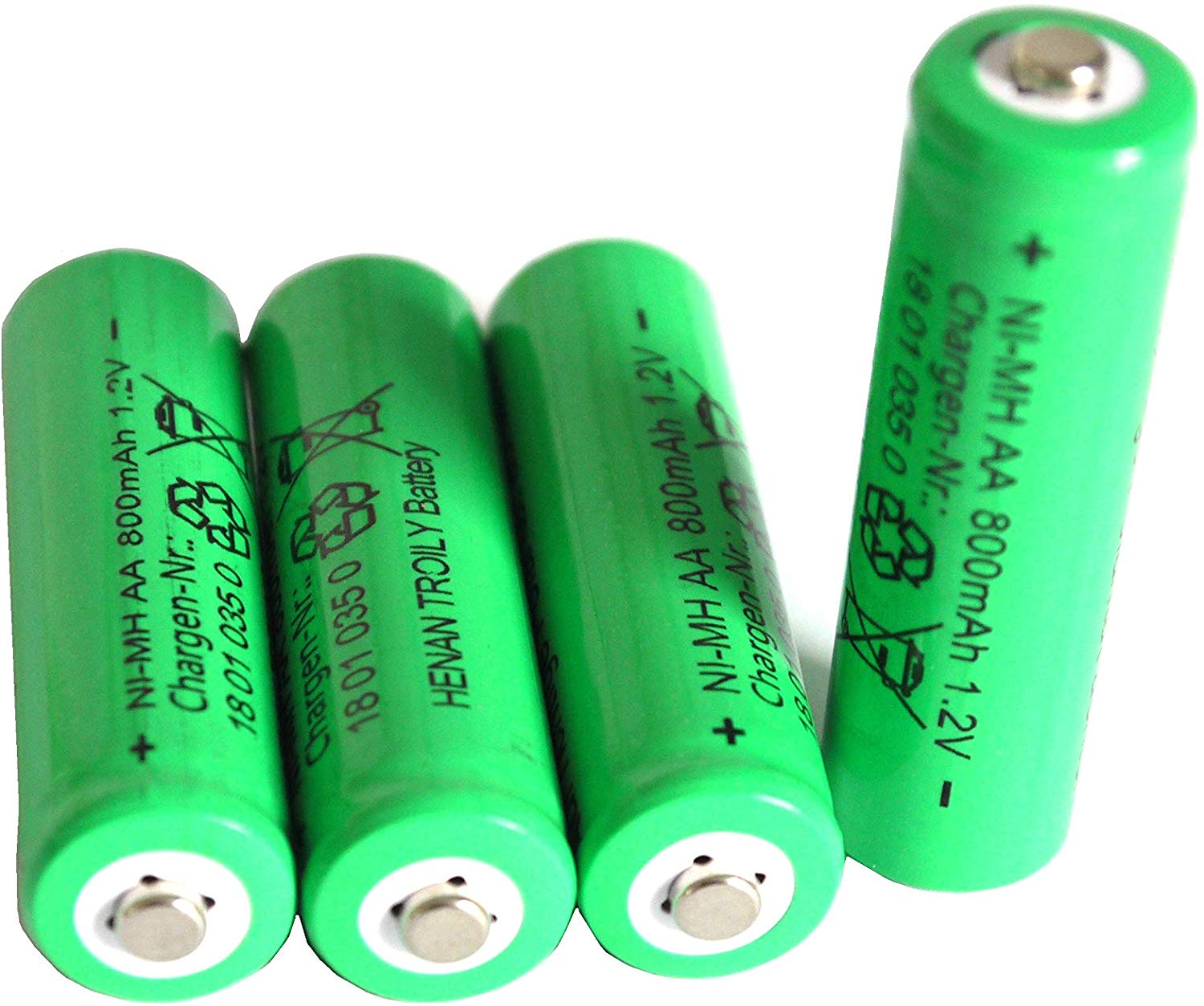 4er Set Solar-Akku, AA- NiMH, 800mAh