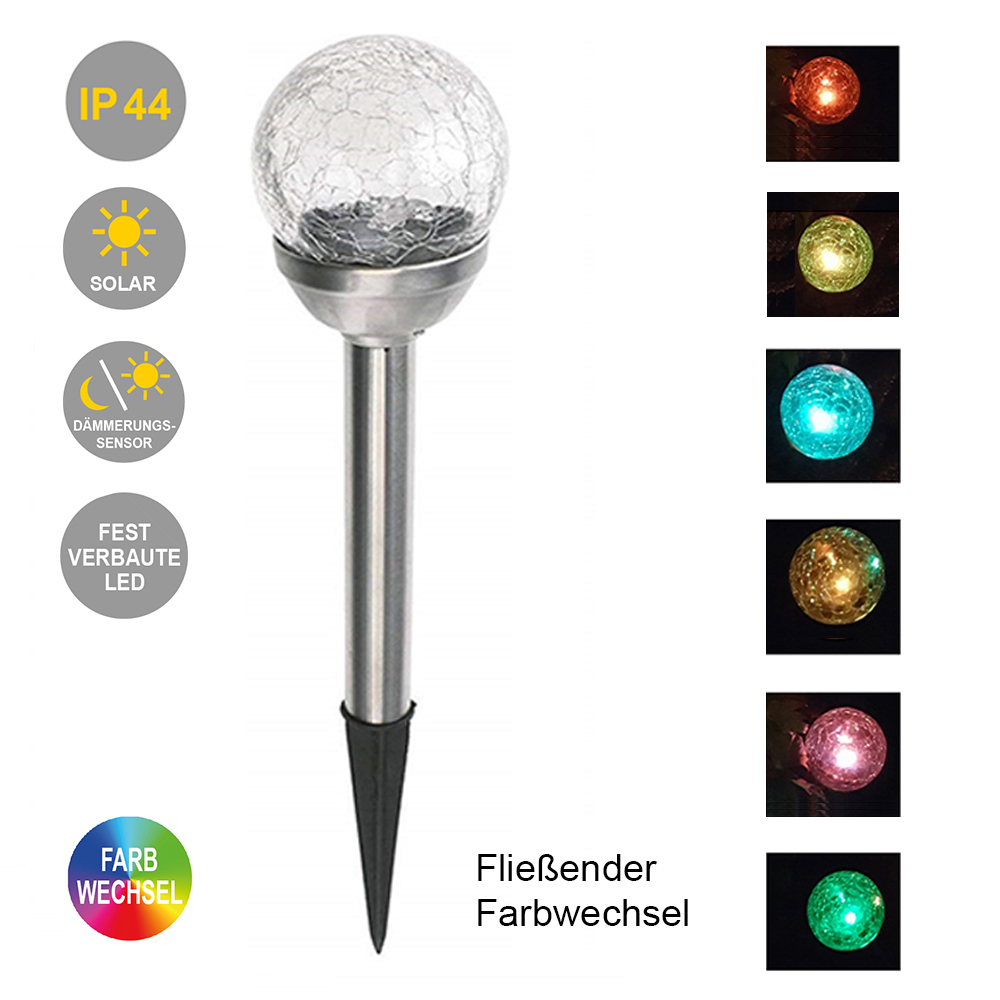 Solarleuchte "Ena" 3er Set Gartendeko