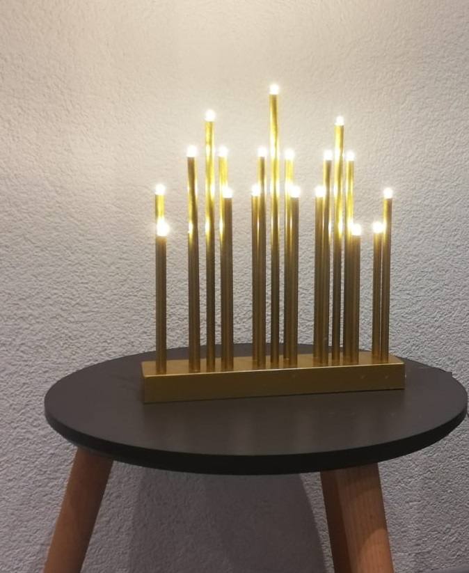 LED Stimmungsleuchte 19 flammig batteriebetrieben Dekoleuchte Fensterbeleuchtung