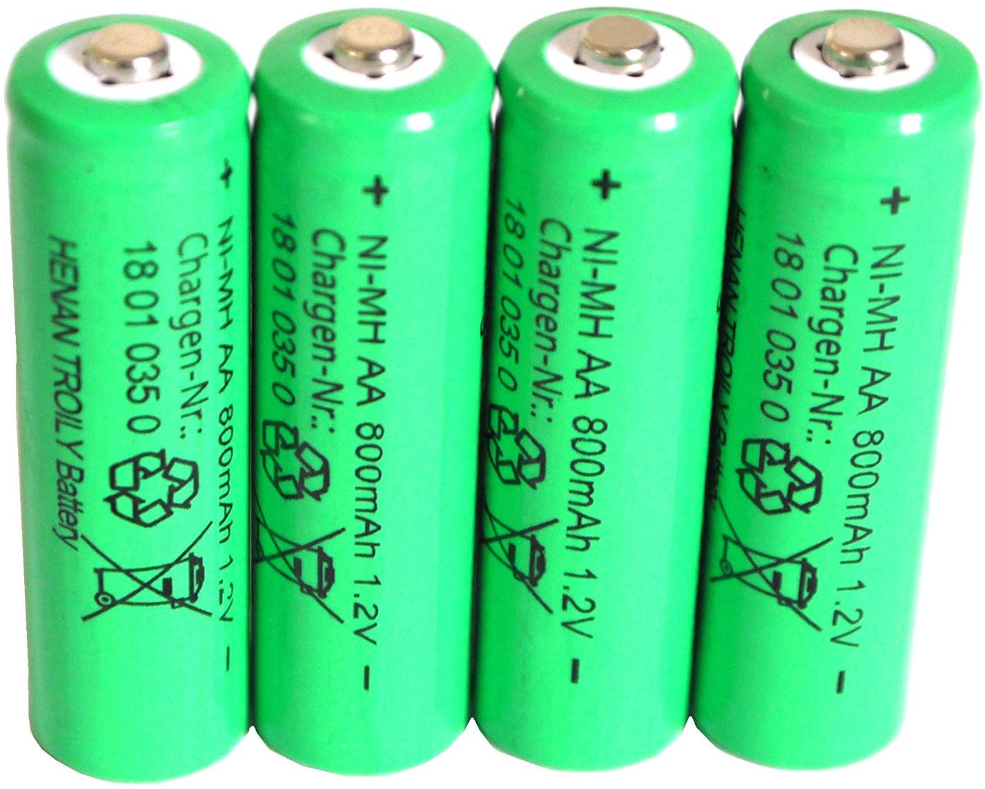 4er Set Solar-Akku, AA- NiMH, 800mAh