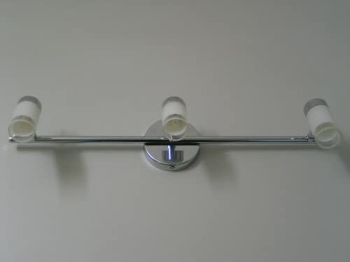 Spot Chrom mit Glasschirm 3x G9 Decken-Wand-Leuchte