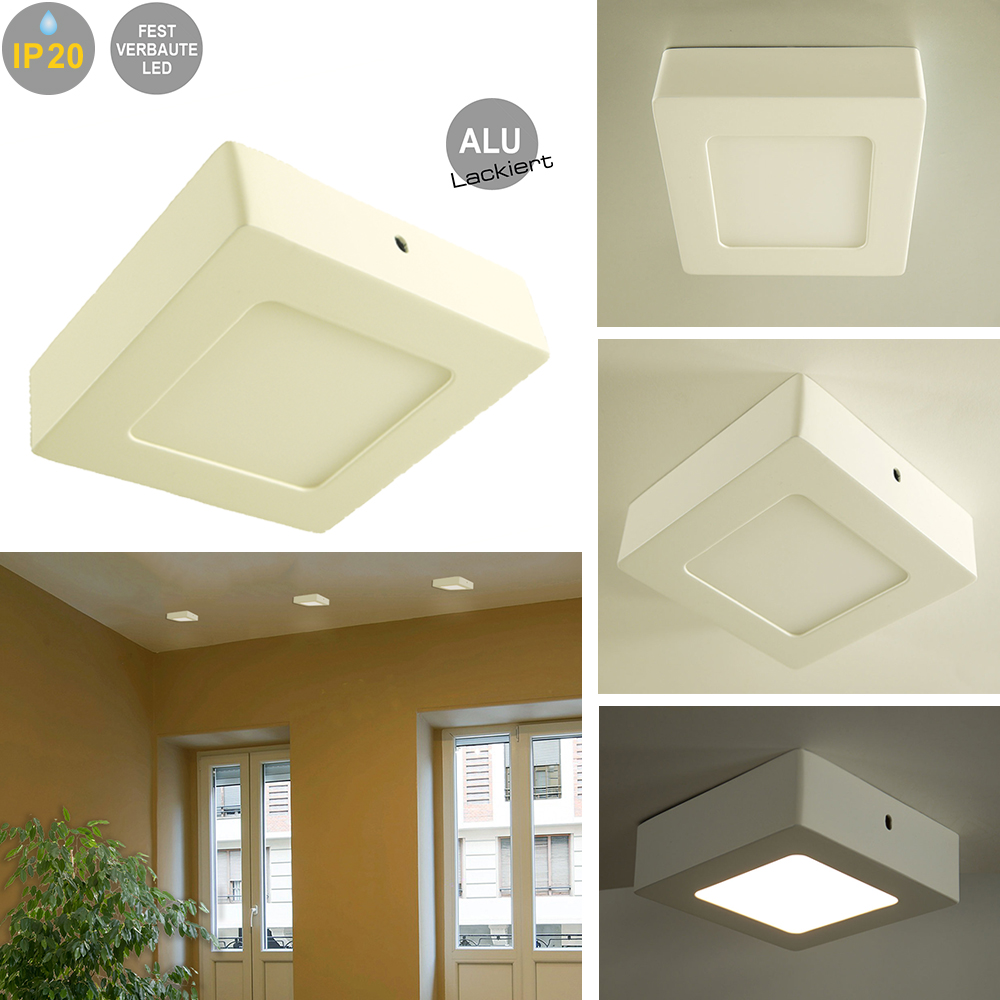 LED Decken- Wandleuchte BELINA eckig Aufbauleuchte