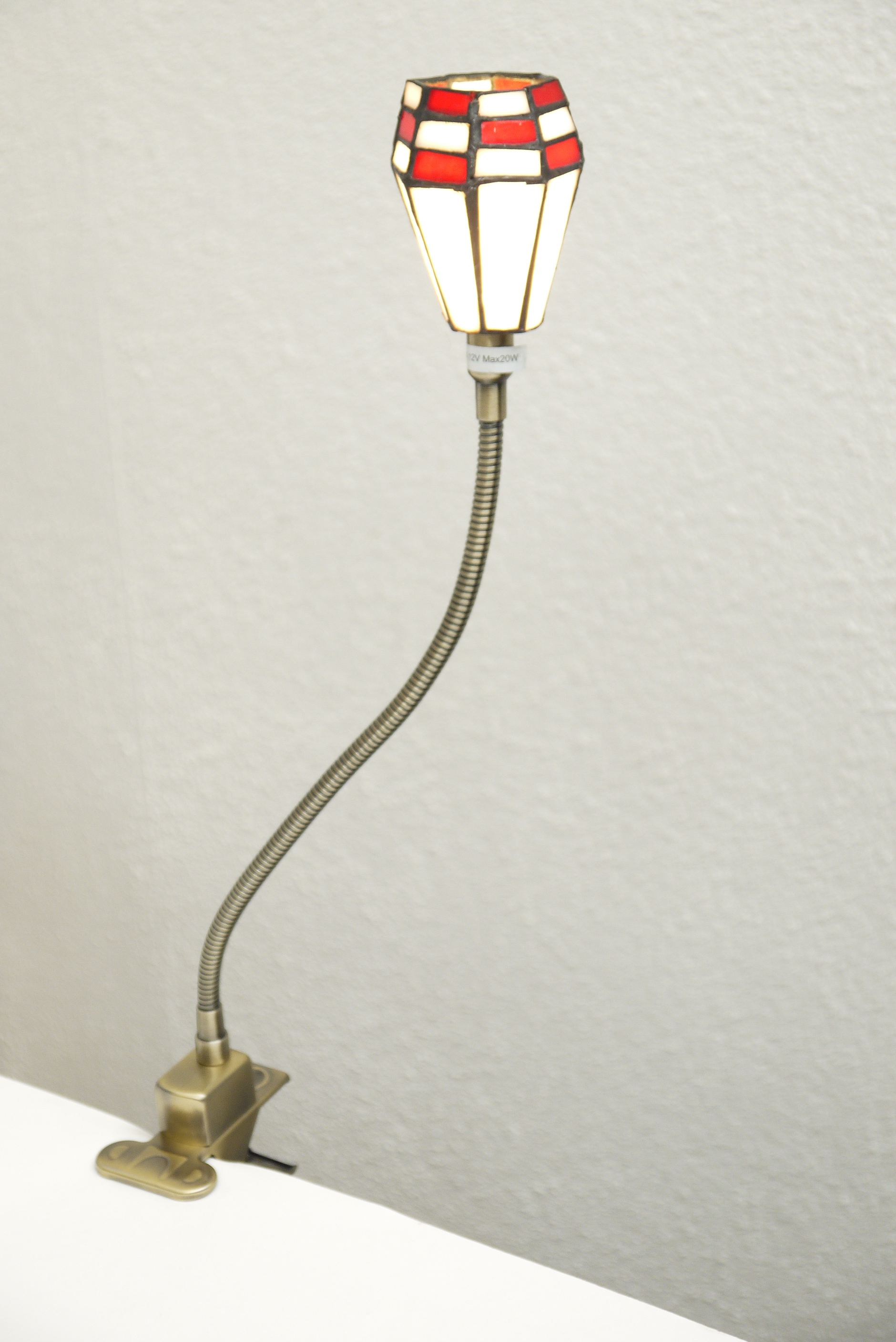 Klemmleuchte Klemmlampe CARMELA Tiffany-Stil