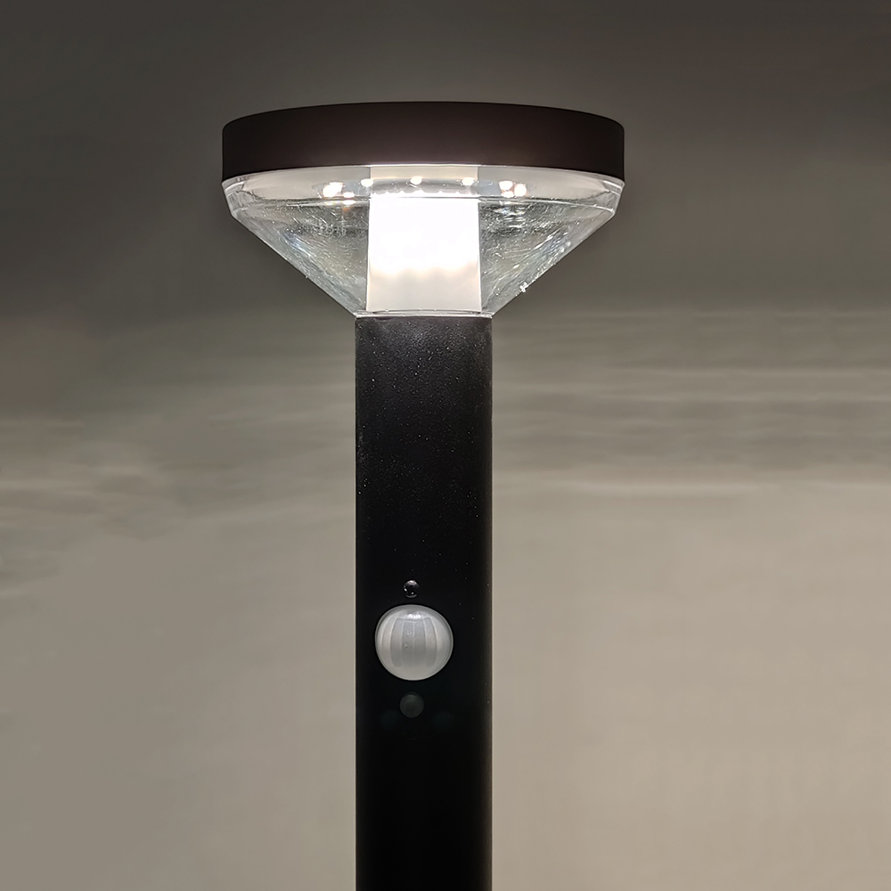 Solar Stehleuchte "Brok" mit Bewegungsmelder und ON / OFF Funktion