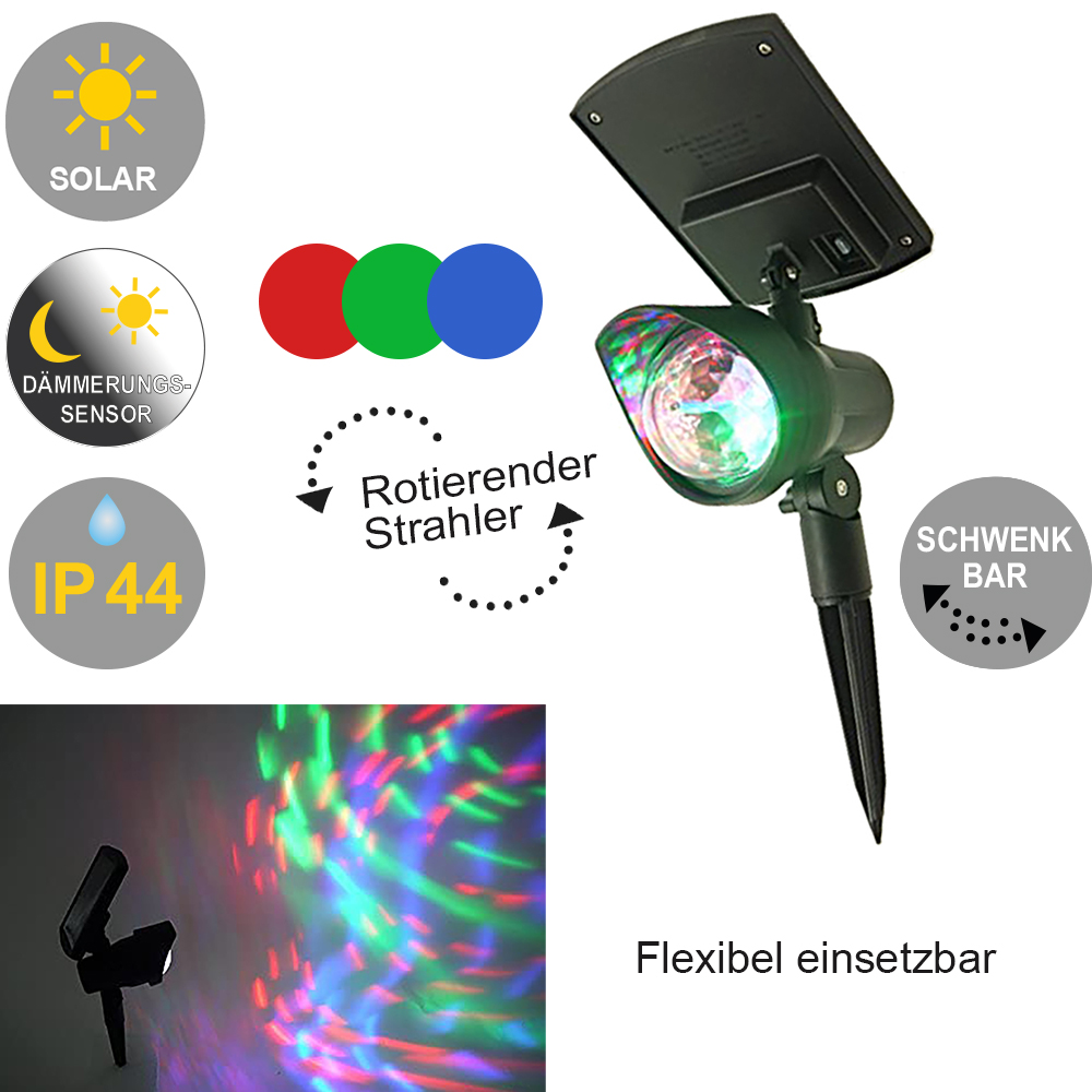 LED Solar-Gartenstrahler Niko effektvolle Weihnachtsbeleuchtung