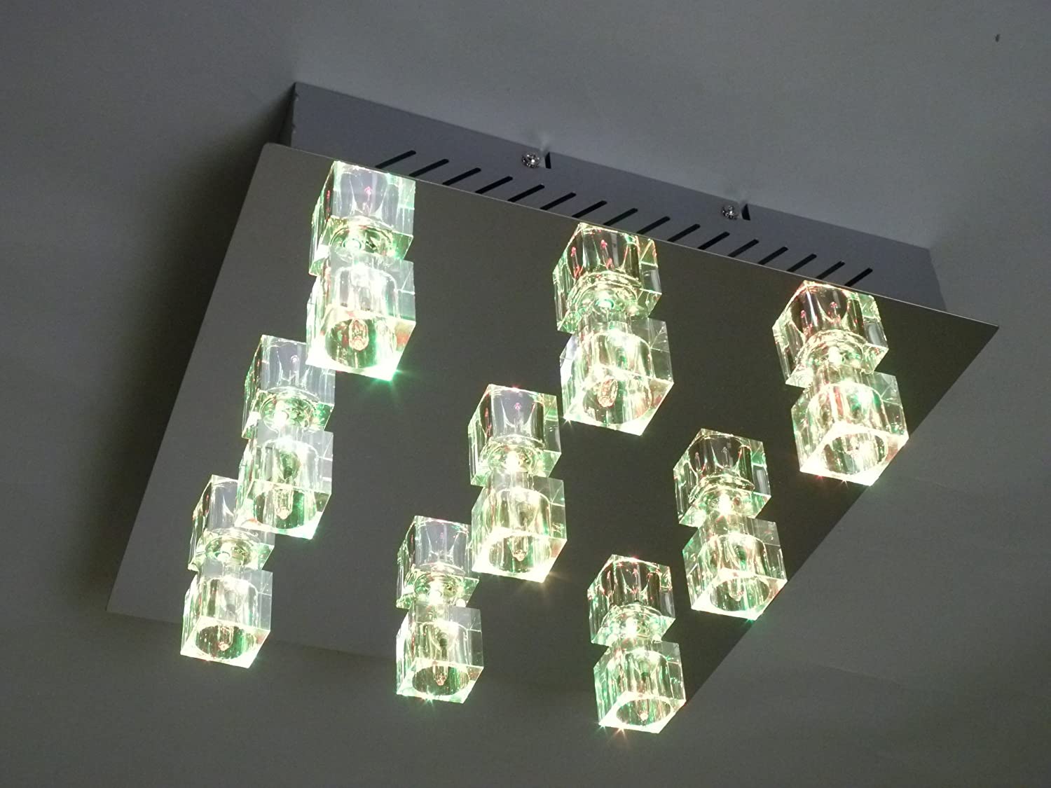 Deckenleuchte Crystal 9 flg.  farbwechselnd