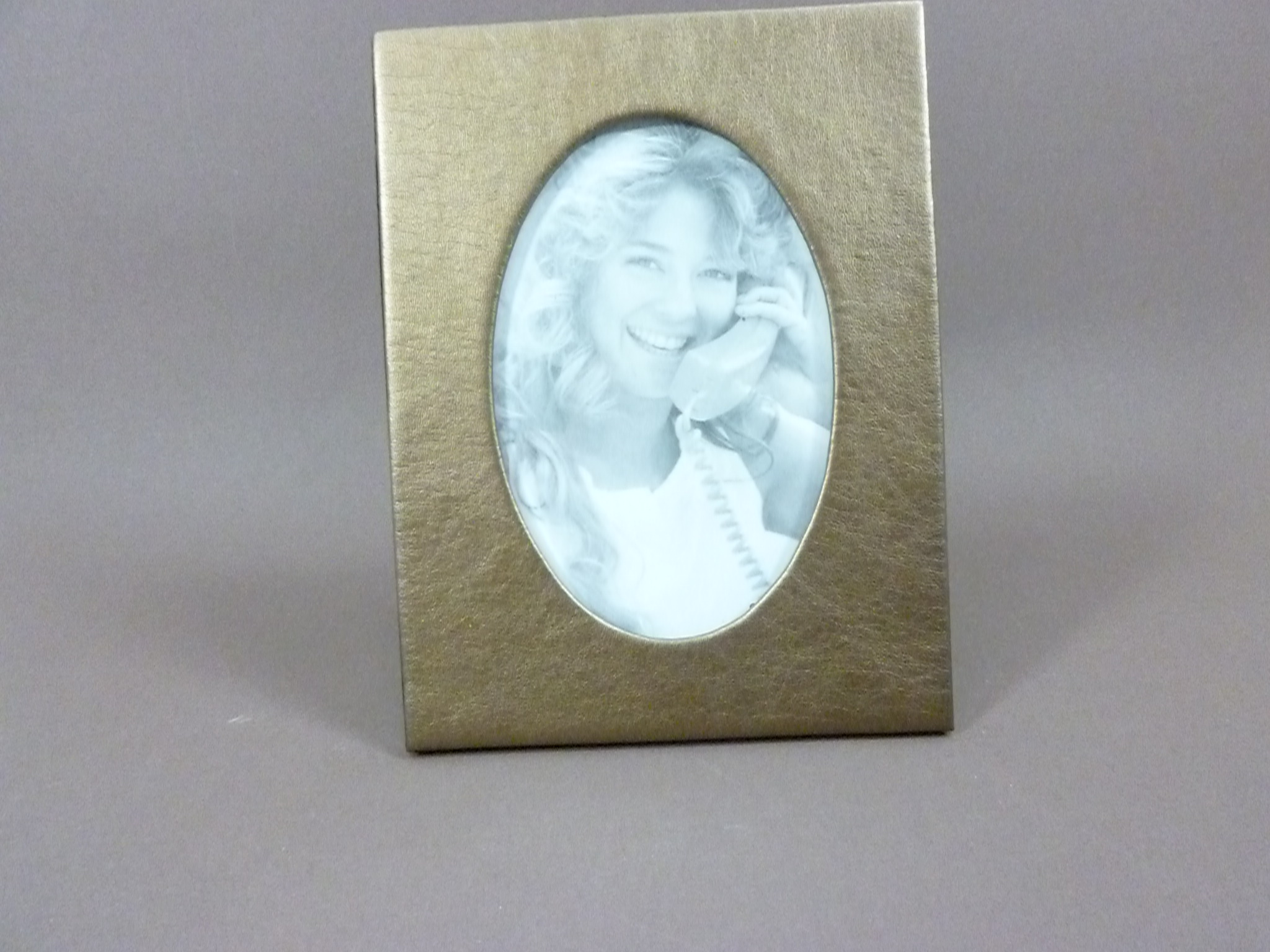  2 x Bilder-Foto-Rahmen Wohndekoration Geschenk-Idee (Metallic-Gold)